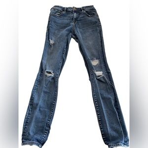 Blue, high rise skinny denim, size 25, Pacsun